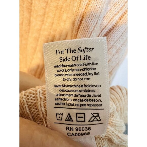 Eberjey Women’s Infinite Sweater Rib Cardigan Size Large Peach Lounge Comfort - Picture 8 of 10